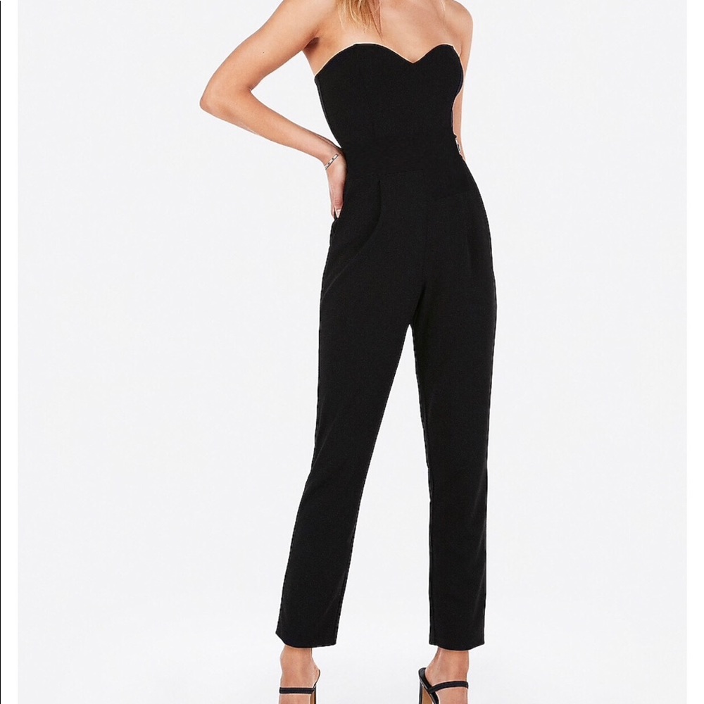 Express strapless black jumpsuit